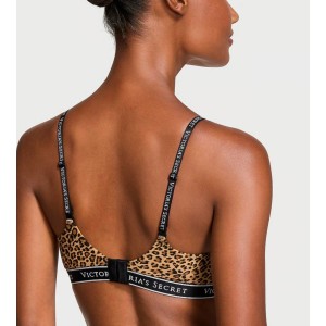 Бюстгальтер Cotton Logo Lightly Lined Wireless Bra Leopard