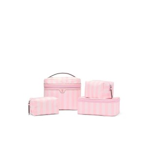 4 в 1 набор косметичек 4-Piece Makeup Bag Set Heritage Stripe