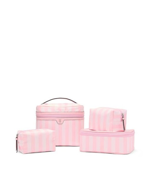 4 в 1 набор косметичек 4-Piece Makeup Bag Set Heritage Stripe
