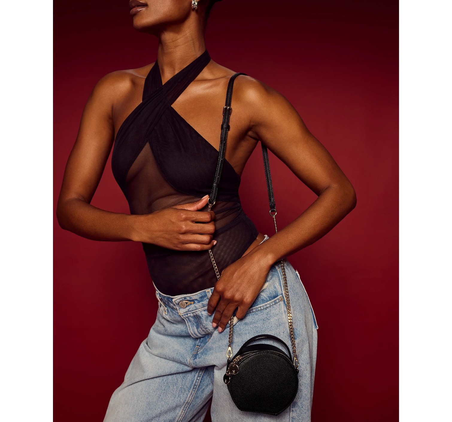 Сумка Hat Box Crossbody Bag Black