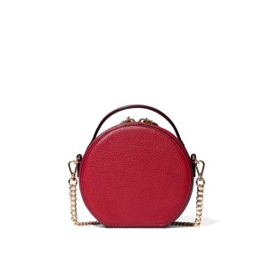 Сумка Hat Box Crossbody Bag Red Lacquer