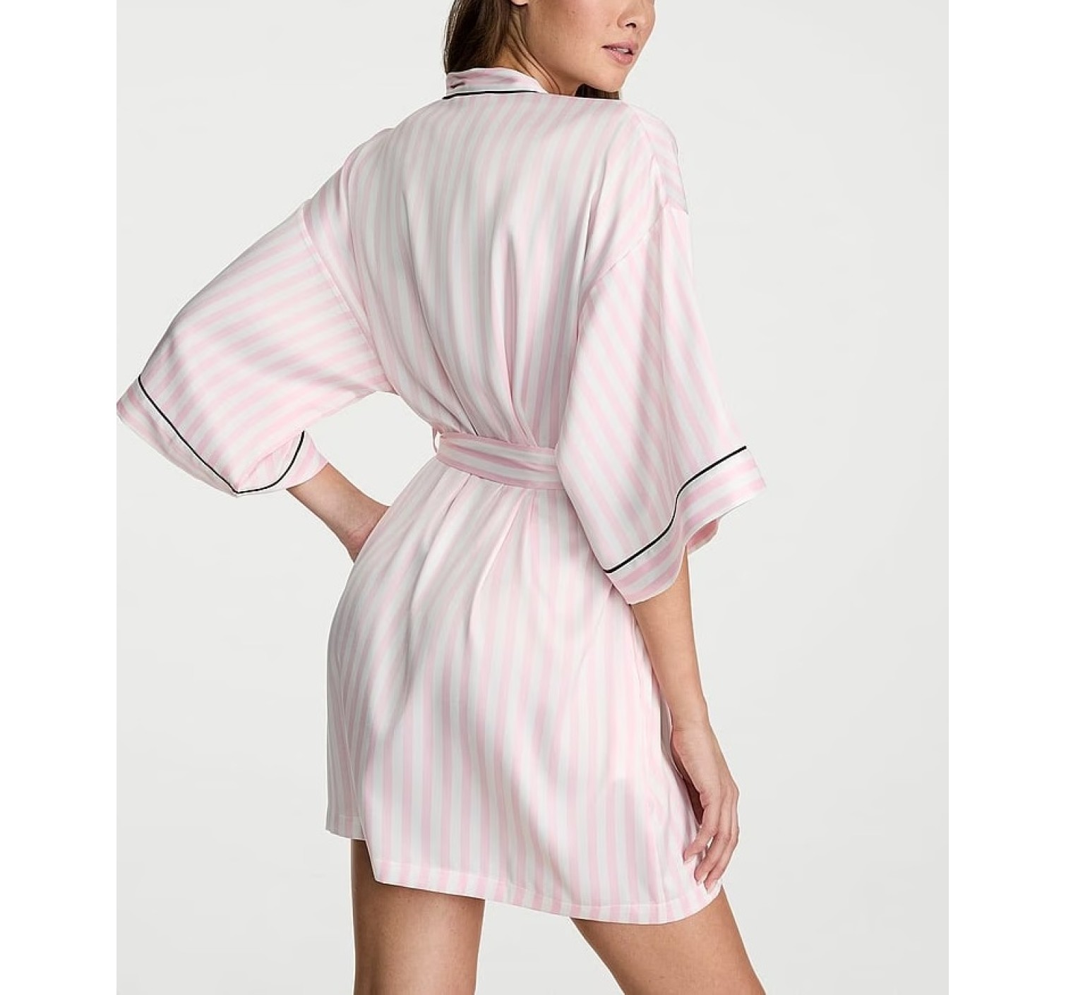 Халат Signature Satin Short Piped Robe