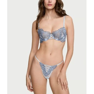 Комплект белья Unlined Balcony Boho Floral Set Blue Faded Denim