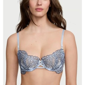 Комплект белья Unlined Balcony Boho Floral Set Blue Faded Denim