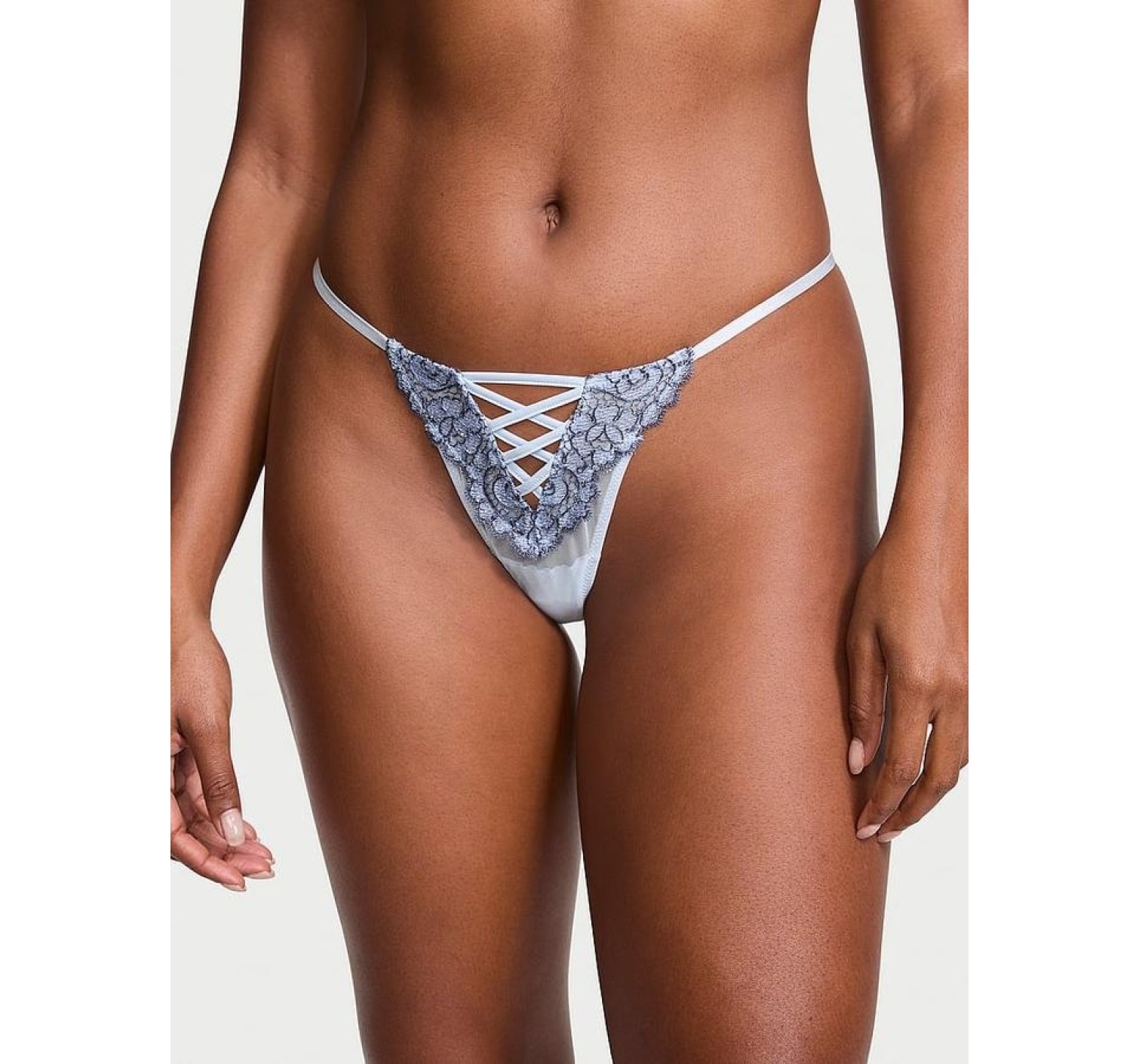 Комплект белья Unlined Balcony Boho Floral Set Blue Faded Denim