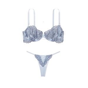 Комплект белья Unlined Balcony Boho Floral Set Blue Faded Denim