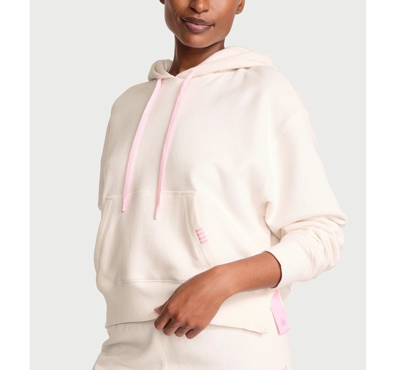 Спортивный костюм Vintage Fleece Popover Slit Hoodie Jogger Coconut White