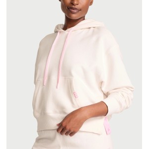 Спортивный костюм Vintage Fleece Popover Slit Hoodie Jogger Coconut White