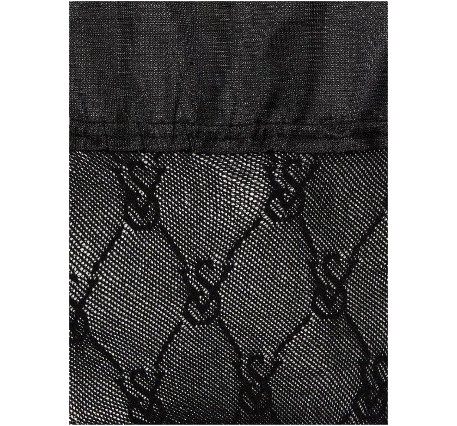 Набор трусики+чулки Logo Embroidery Thong Panty Black Set