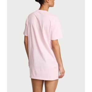 Пижама Cotton Oversize Sleep Tee Bermuda Pink