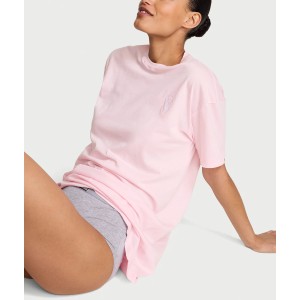 Пижама Cotton Oversize Sleep Tee Bermuda Pink