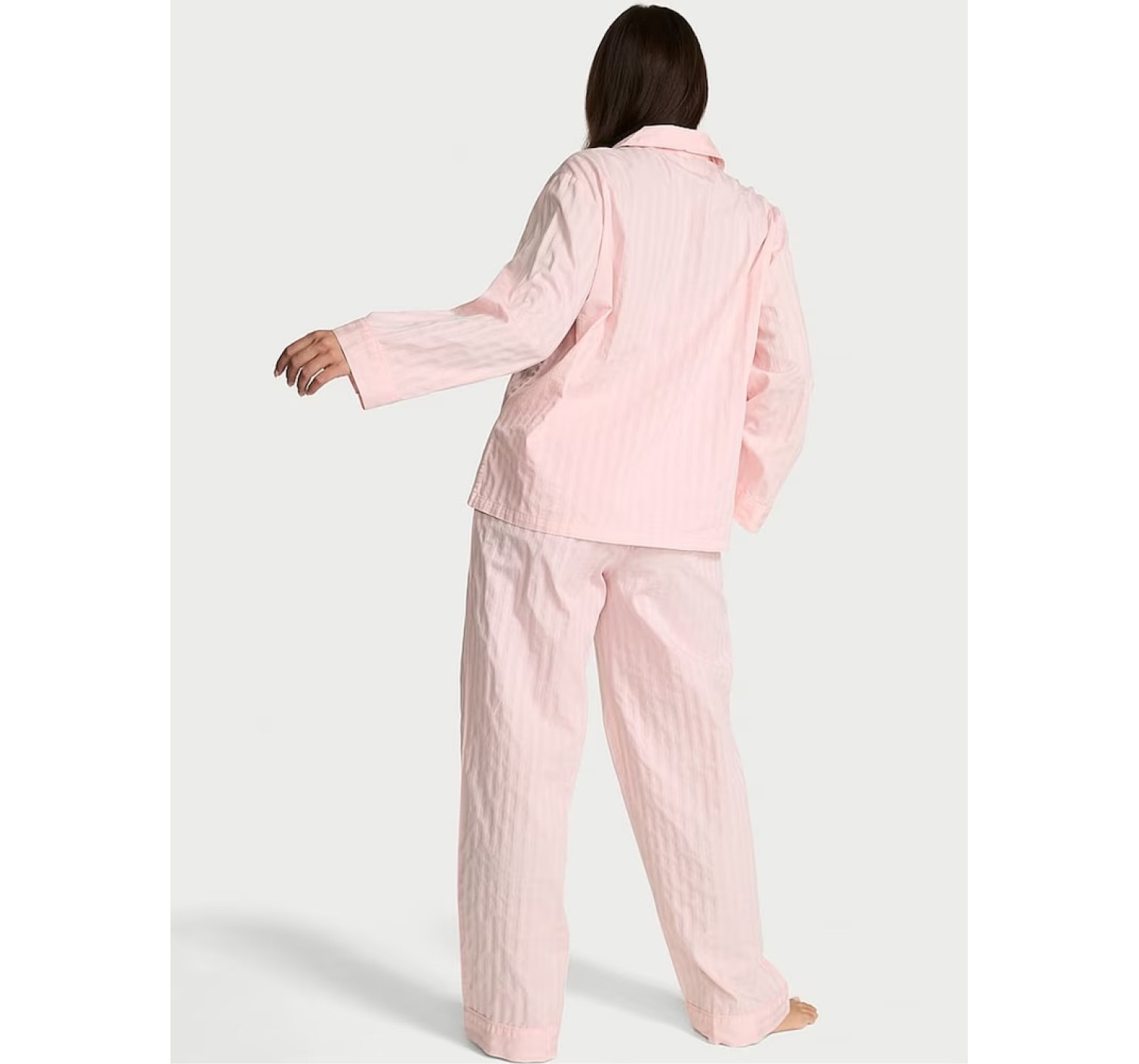 Піжама Shadow Stripe Heritage Cotton Long PJ Set Pretty Blossom Pink