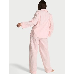 Піжама Shadow Stripe Heritage Cotton Long PJ Set Pretty Blossom Pink
