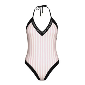Слитный купальник Iconic Logo Plunge One-Piece Swimsuit