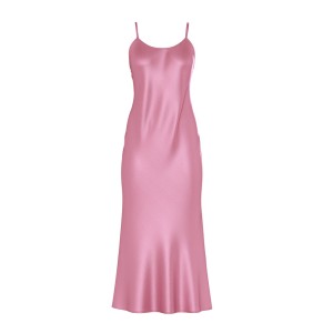Пеньюар Midi Satin Open Back Slip Pink Dusk Mauve