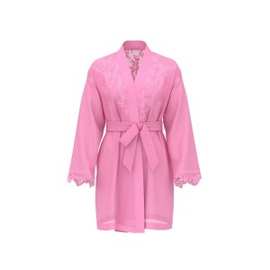 Шифоновий халат Chiffon & Lace Short Robe Rose Garden