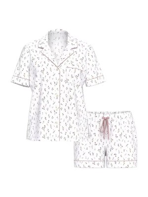 Пижама Modal Short Pyjamas Set White & Pink Ditsy Floral