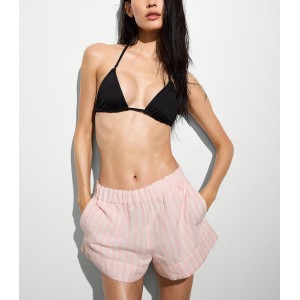 Пляжний костюм Beachwear Heritage Stripe Linen Boxy Short-Sleeve Top Shorts Iconic Stripe