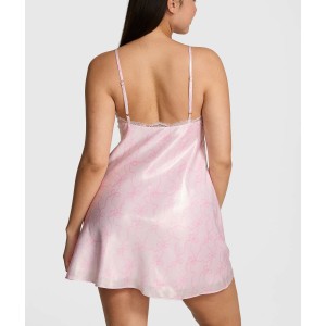 Пеньюар PINK x LoveShackFancy Satin Mini Dress
