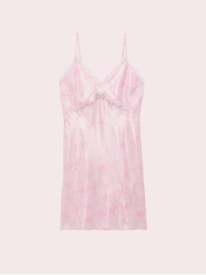 Пеньюар PINK x LoveShackFancy Satin Mini Dress