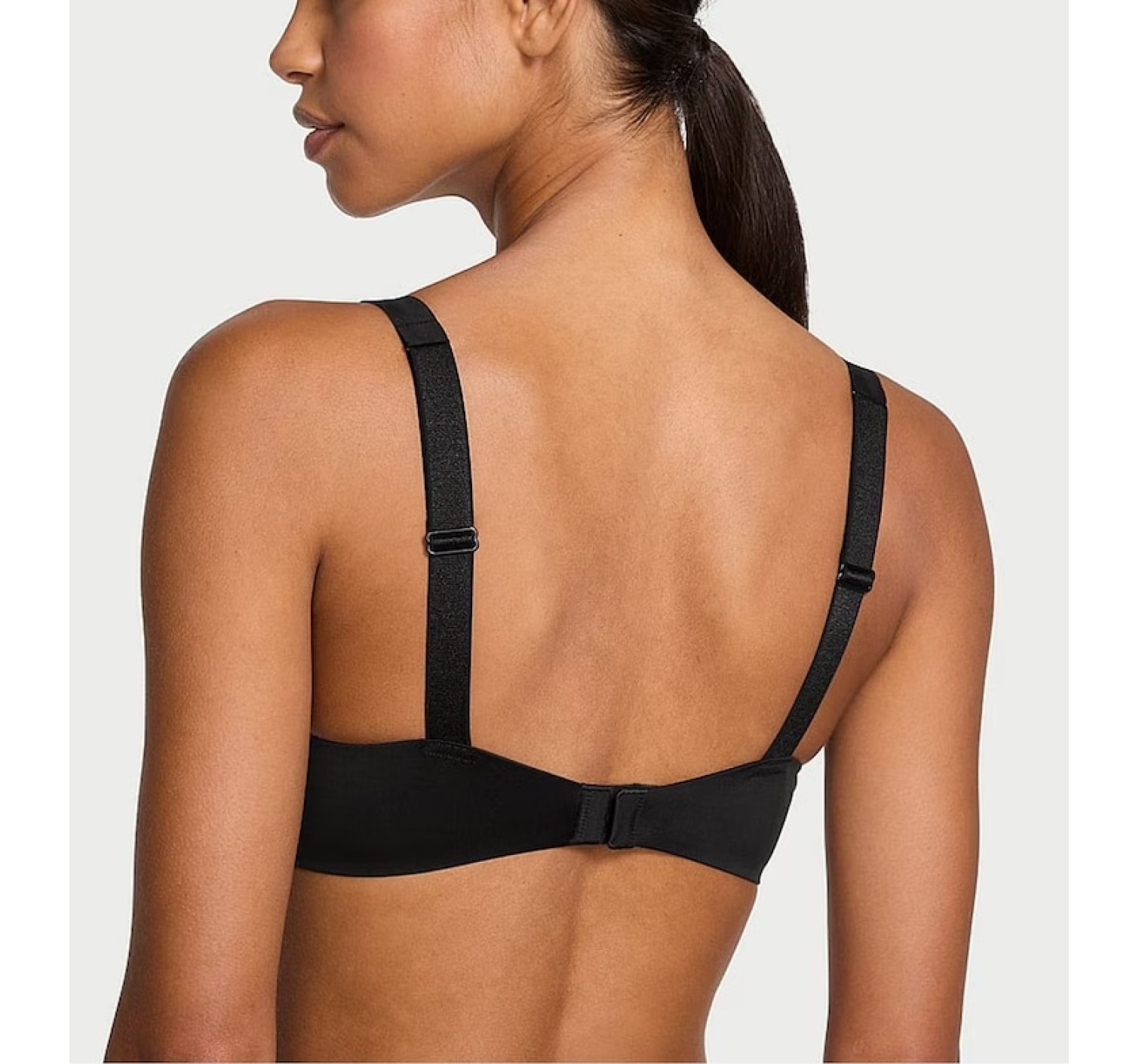 Комплект Push Up Scattered Shine Strap Bra Thong Set Black