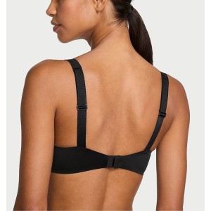 Комплект Push Up Scattered Shine Strap Bra Thong Set Black