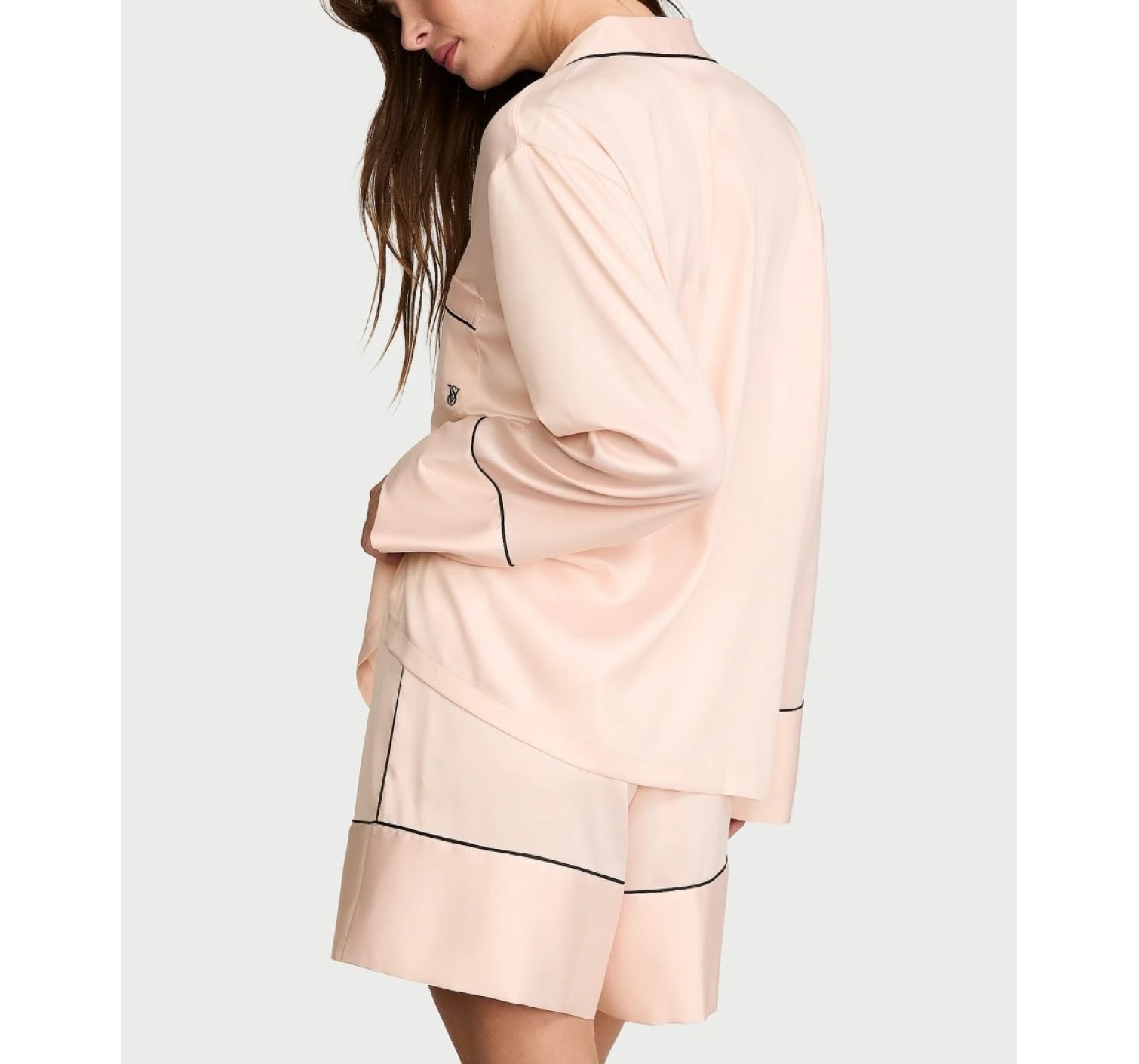 Піжама Signature Satin Long-Sleeve Short