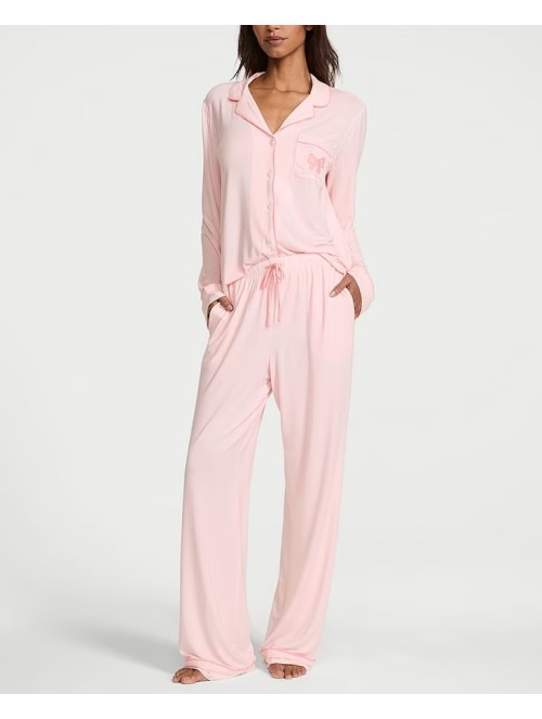 Піжама Modal Long Pyjamas Set Angel Pink