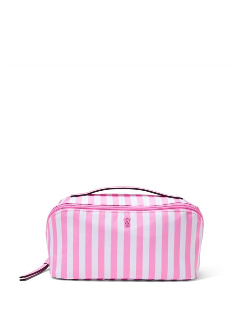Косметичка 3-Piece Expandable Travel Makeup Bag Pink Stripe