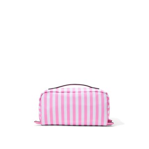 Косметичка 3-Piece Expandable Travel Makeup Bag Pink Stripe