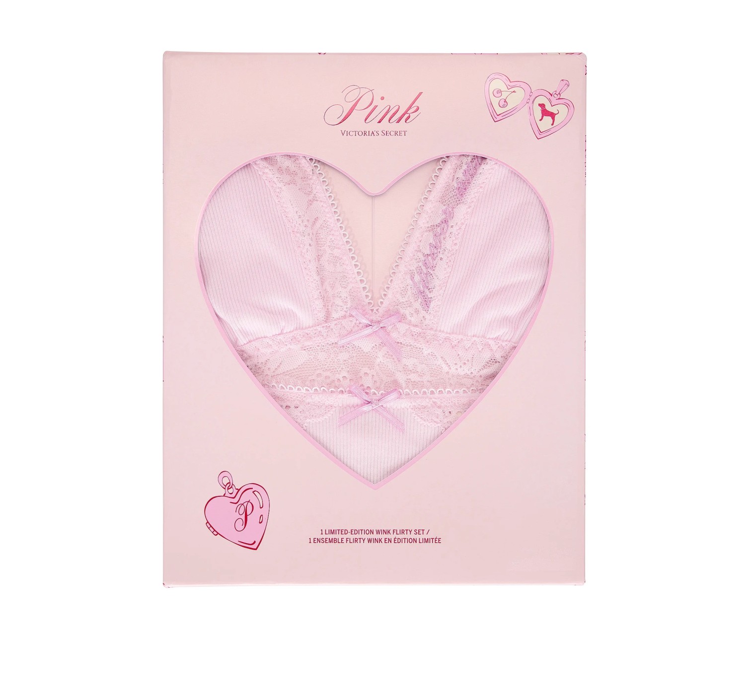 Комплект Limited-Edition PINK Wink Flirty Gift Set Pink Tulip Forever Lace