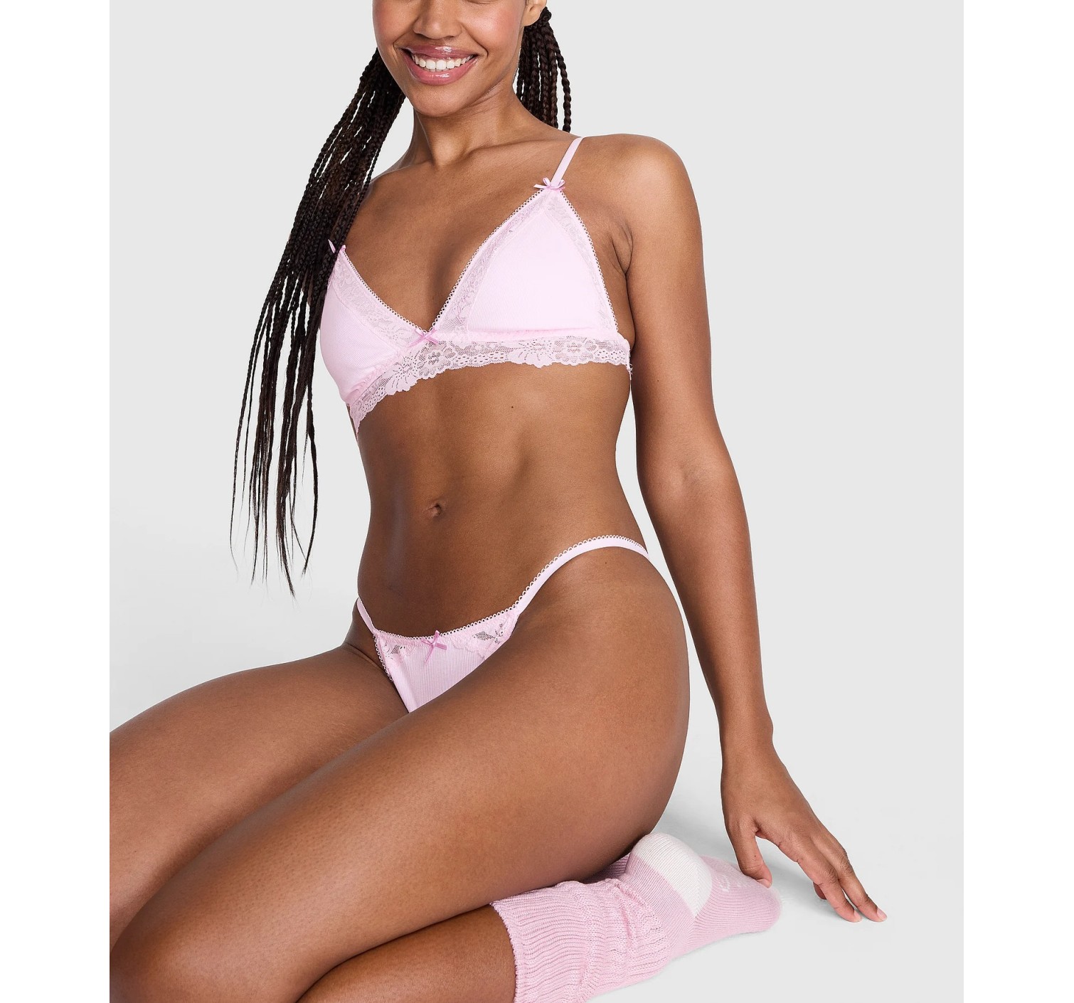 Комплект Limited-Edition PINK Wink Flirty Gift Set Pink Tulip Forever Lace
