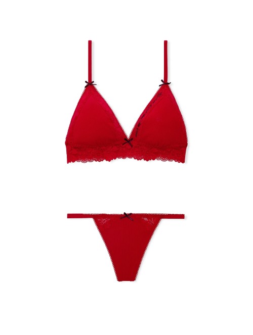 Комплект Limited-Edition PINK Wink Flirty Gift Set Bright Vermillion Forever Lace