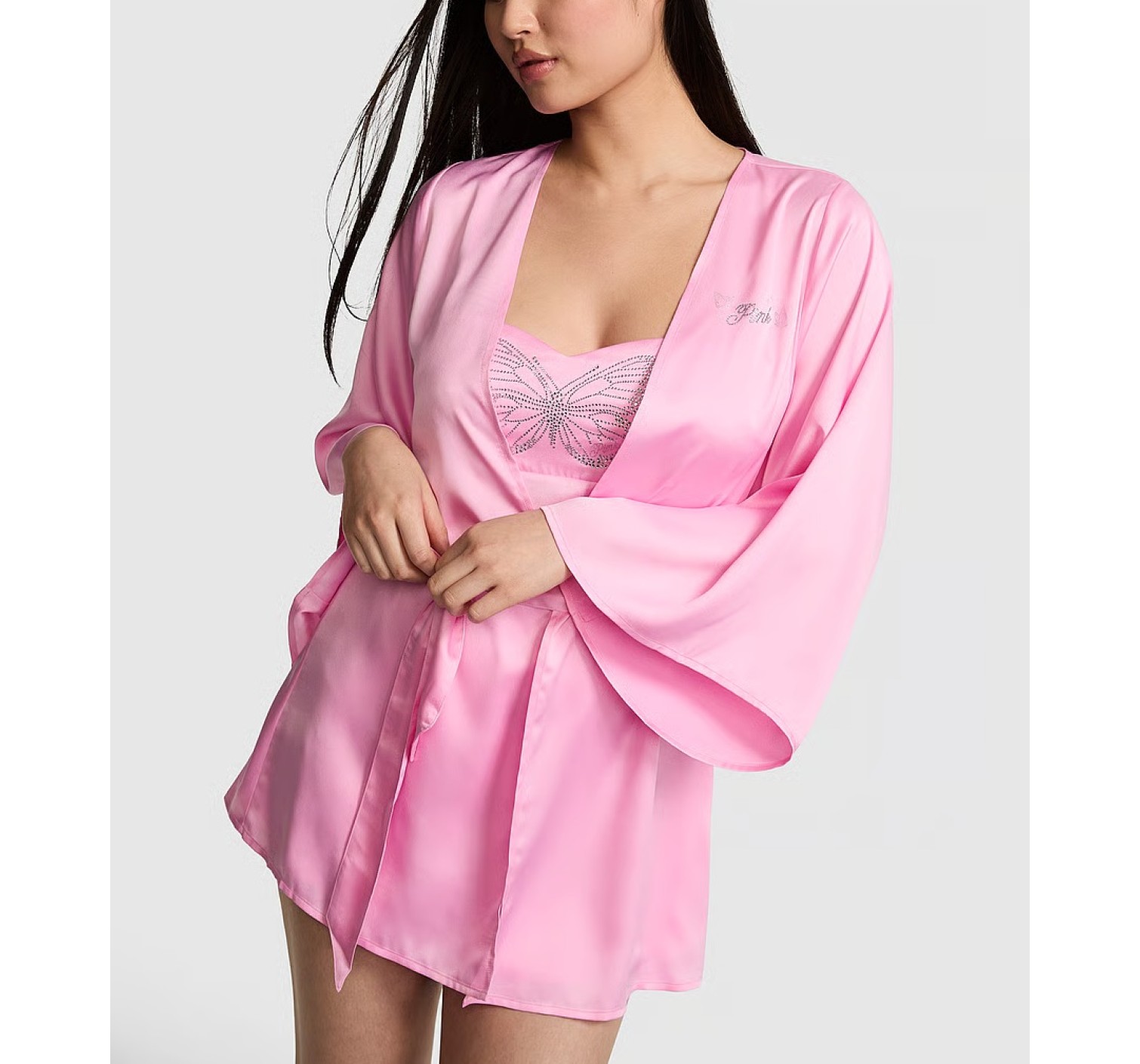 Халат GRWPINK Satin Robe Pink Lollipop