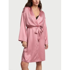 Халат Satin Midi Robe Mauve Pink
