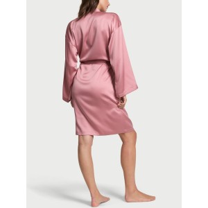 Халат Satin Midi Robe Mauve Pink
