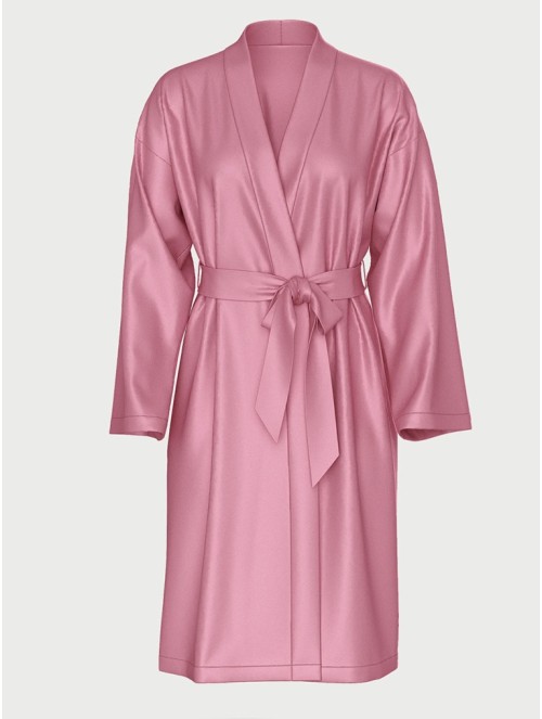 Халат Satin Midi Robe Mauve Pink