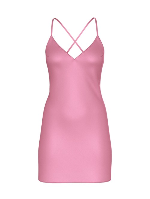 Пеньюар Satin Open-Back Slip Dress Mauve Pink