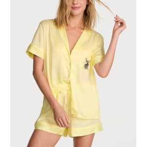 Пижама Signature Satin Short Pajama Set Lemonade