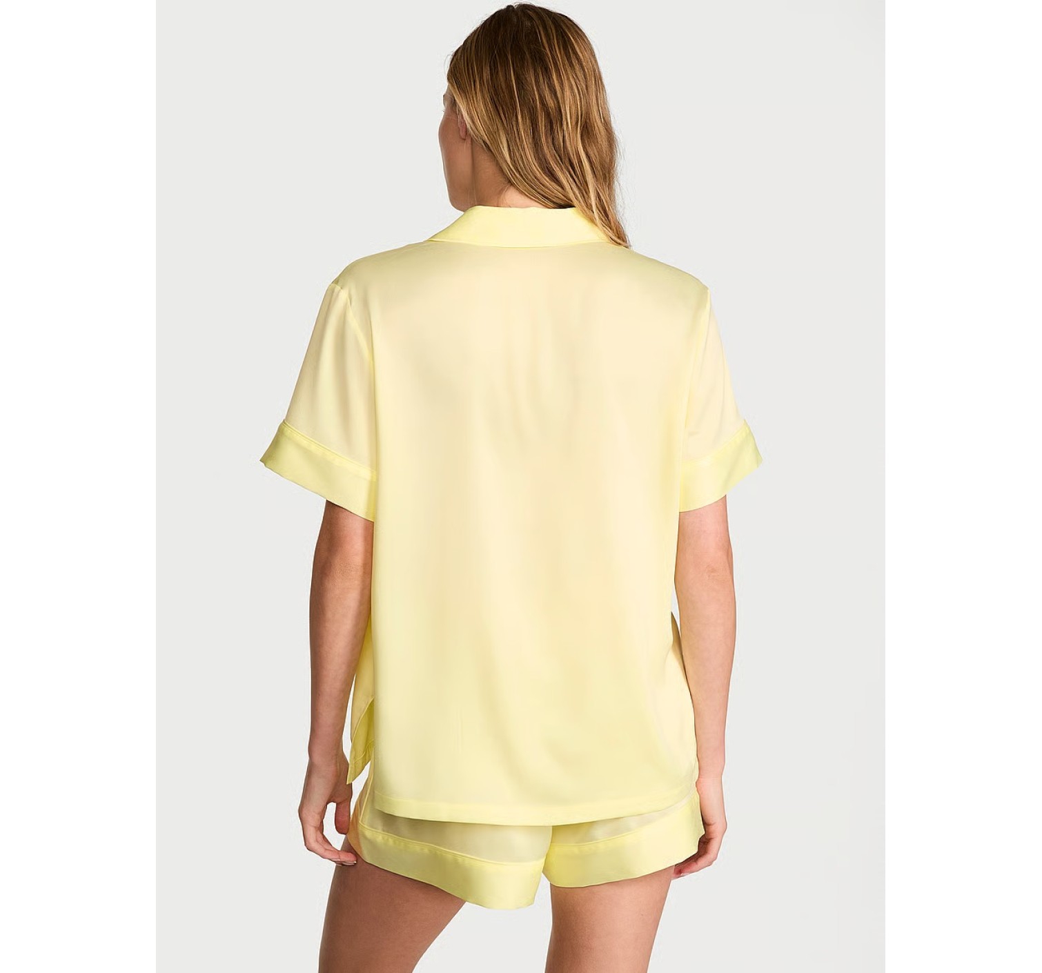 Пижама Signature Satin Short Pajama Set Lemonade