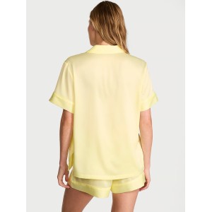 Пижама Signature Satin Short Pajama Set Lemonade