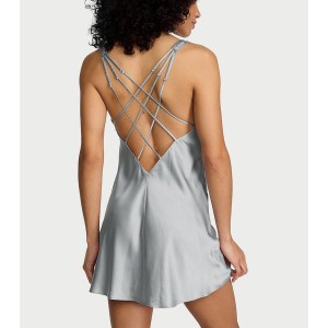 Пеньюар Gradient Shine Strap Satin Slip Dress Sterling