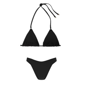 Купальник Triangle Top Brazilian Bikini Bottom Pure Black