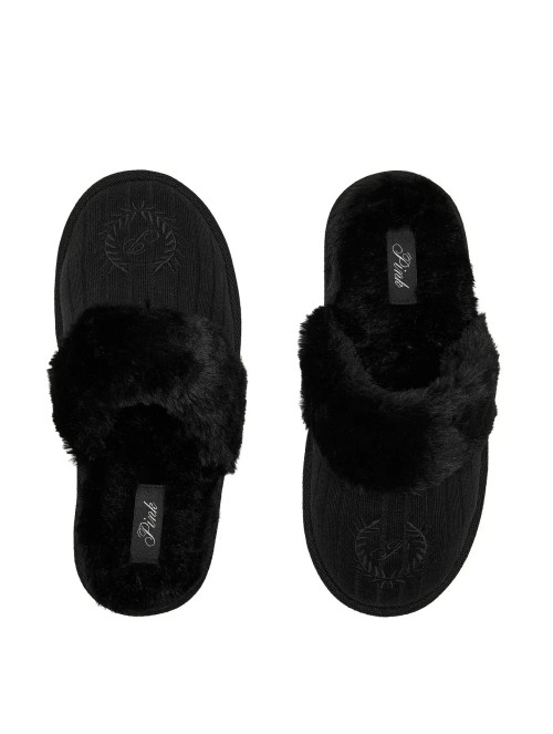 Домашні капці Cable Knit Slippers Black PINK