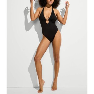 Купальник Organic Shape Rings Halter Cheeky One-Piece Swimsuit