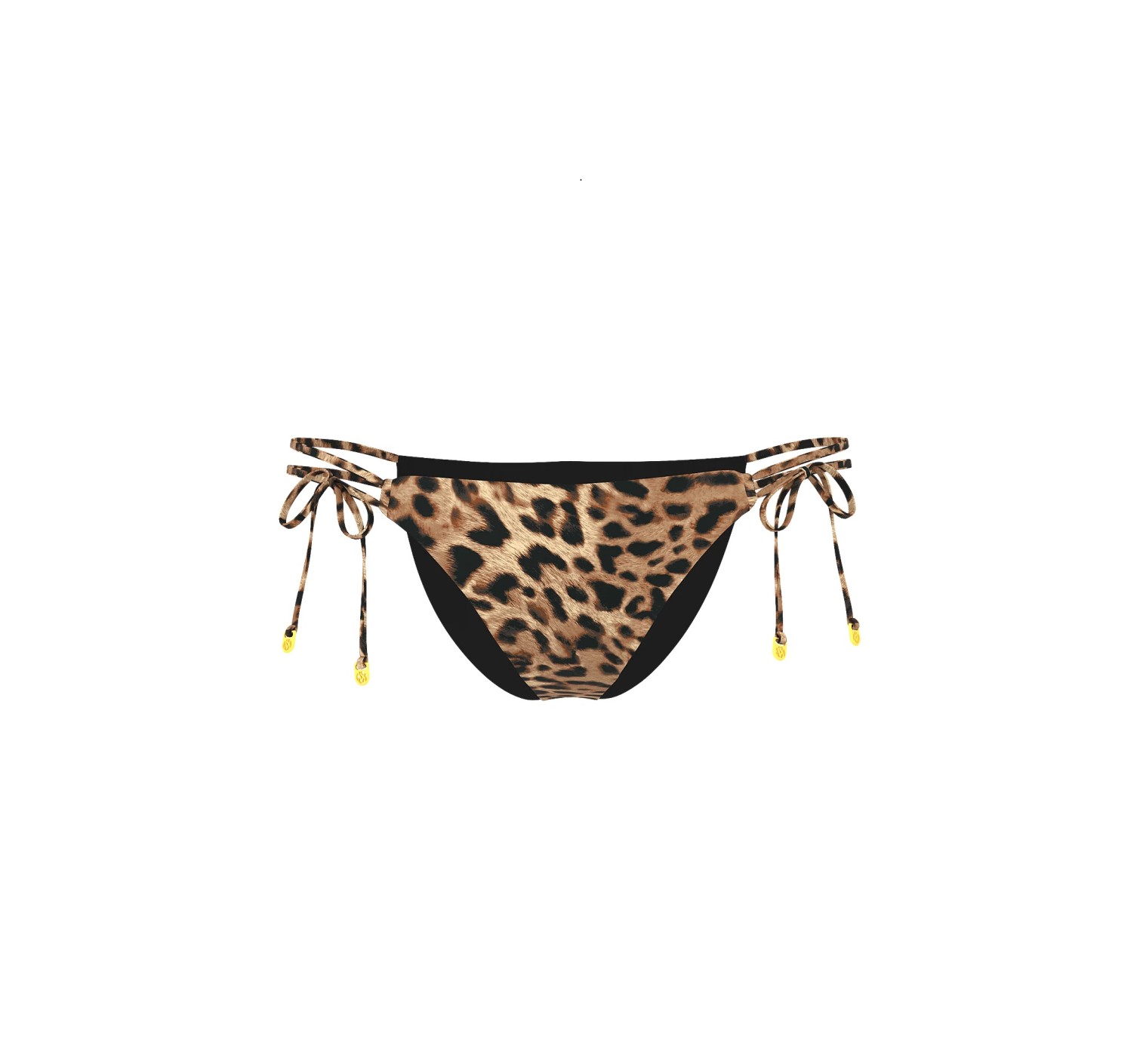 Купальник Essential Harlow Halter Push-Up Top Side-Tie Bikini Bottom Leopard