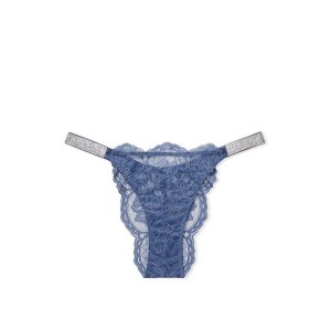 Трусики Very Sexy Brazilian Shine Strap panty Blue Lace