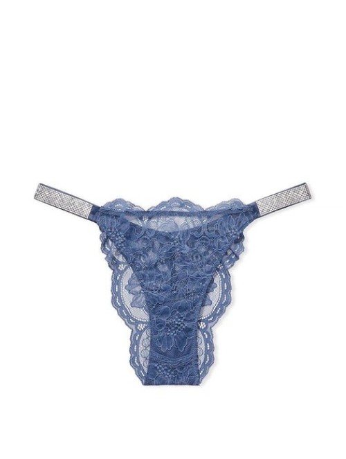 Трусики Very Sexy Brazilian Shine Strap panty Blue Lace