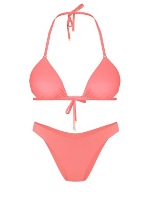 Купальник Triangle Top Brazilian Bikini Bottom Pink Cocktail