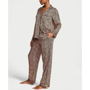Пижама Satin Long Pajama Set New Leo